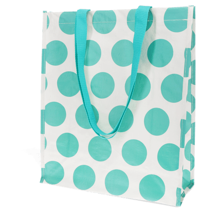 Shopping bag - Spotlight turquoise on white