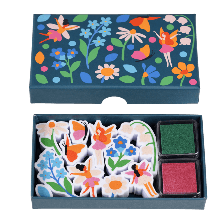 Set of mini stamps - Fairies in the Garden