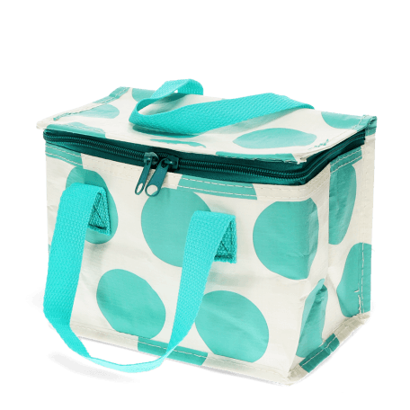 Turquoise On White Spotlight Lunch Bag