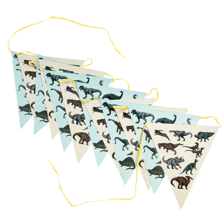 Paper bunting (3 metres) - Prehistoric Land dinosaurs