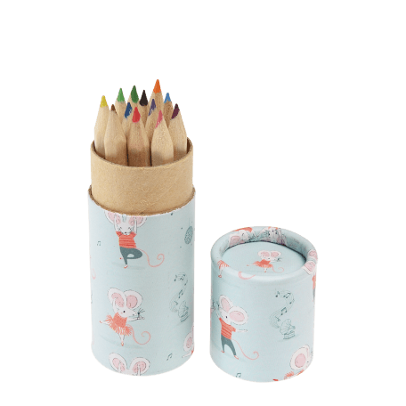 Tube of colouring pencils - Mimi and Milo