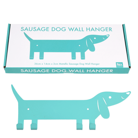 Metal wall hanger - Sausage Dog