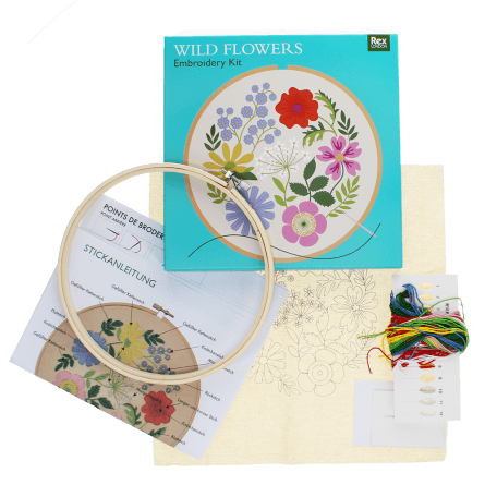 Embroidery kit - Wild Flowers