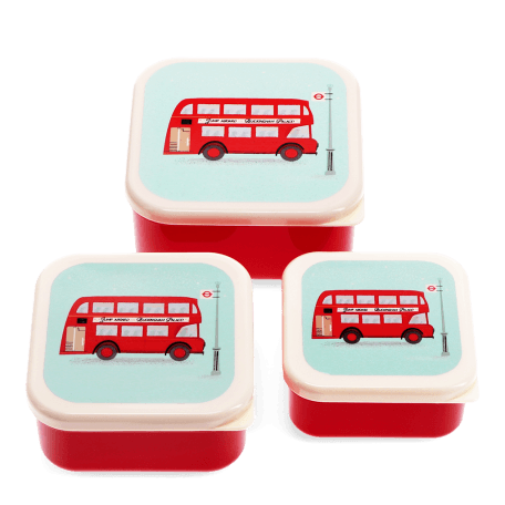 Snack boxes (set of 3) - TfL Routemaster Bus