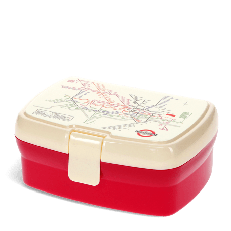 Lunch box with tray - TfL Heritage Tube map