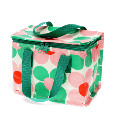 Lunch Bag - Pink And Green Daisy