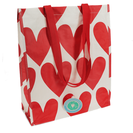 shopping bag- hearts