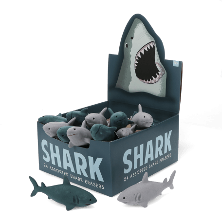 shark eraser in box