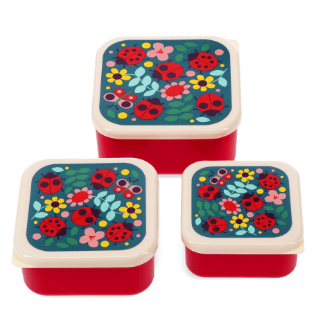 Snack boxes (set of 3) - Ladybird