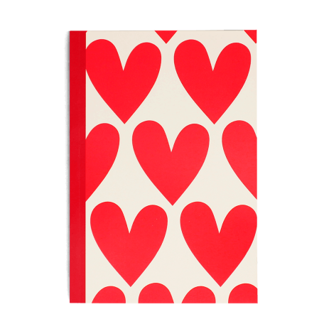 A5 notebook - Hearts