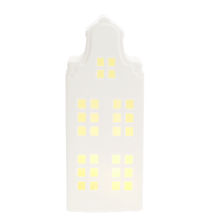 Matt ceramic LED light decoration - Large house