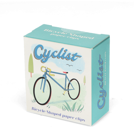 Paper clips (box of 20) - Cyclist