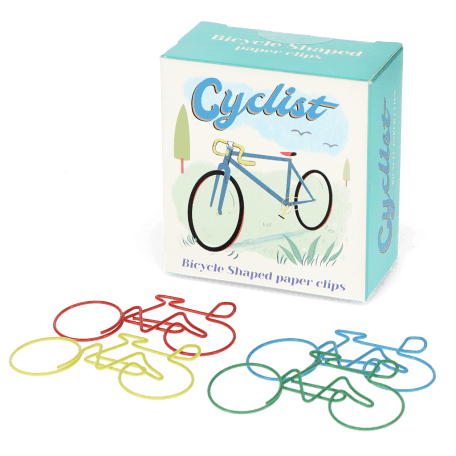 Paper clips (box of 20) - Cyclist