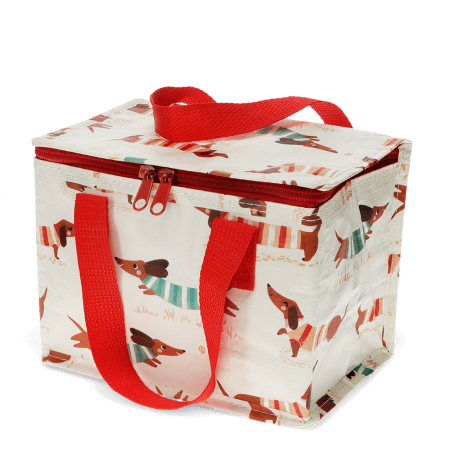 Insulated lunch bag - Sausage Dog (ecru)