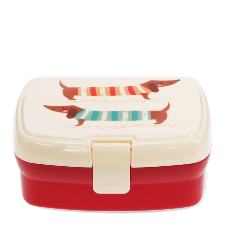 Lunch box with tray - Sausage Dog (pattern)