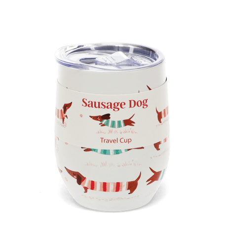 Travel cup 350ml - Sausage Dog (pattern)