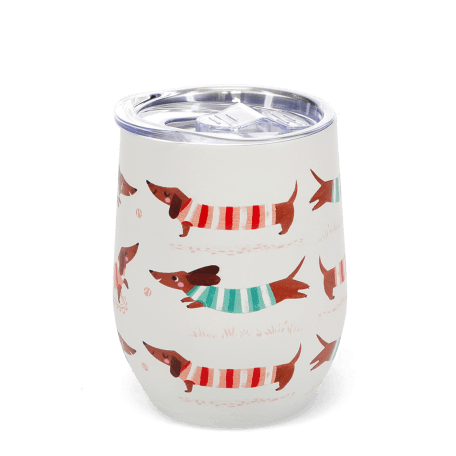 Travel cup 350ml - Sausage Dog (pattern)