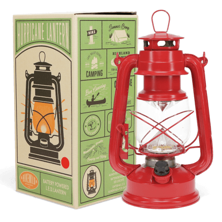 LED hurricane lantern - Red