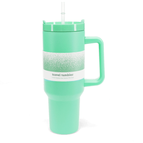 Travel tumbler with handle (1.2Ltr) - Mint green