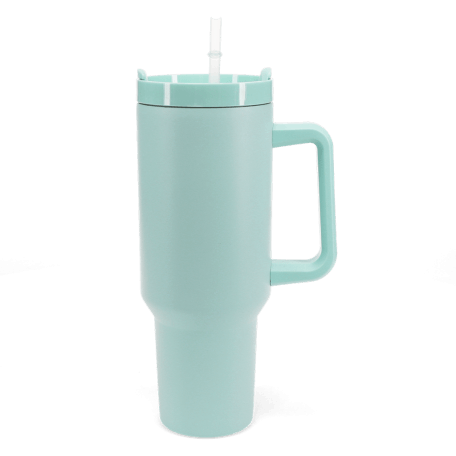 Travel tumbler with handle (1.2Ltr) - Eggshell blue