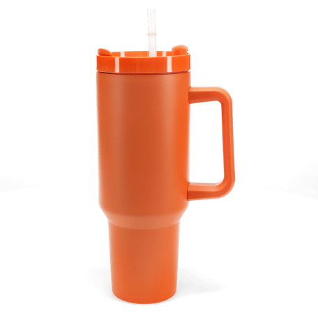 Travel tumbler with handle (1.2Ltr) - Orange