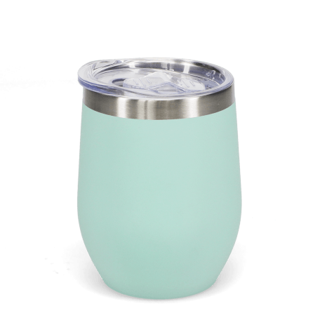 Rubber coated travel cup 350ml - Eggshell blue