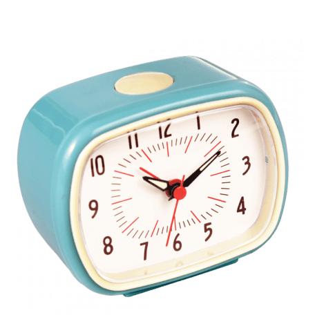 Retro alarm clock - Blue