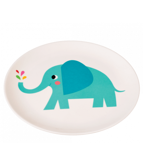 Elvis The Elephant Melamine Plate