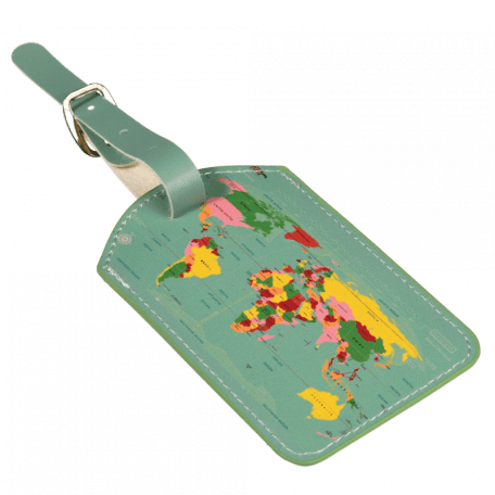 Luggage tag - World Map