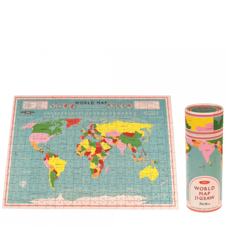 Jigsaw puzzle in a tube (300 piece) - World Map