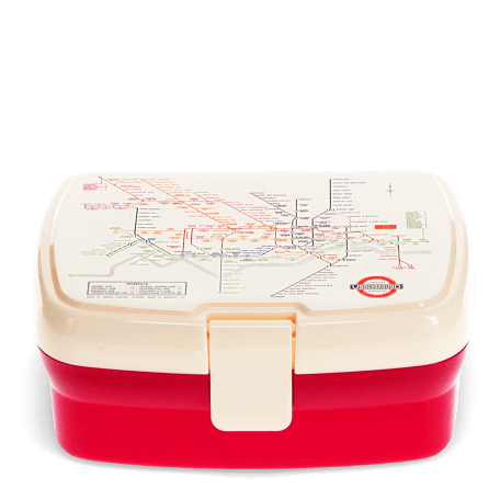 Lunch box with tray - TfL Heritage Tube map