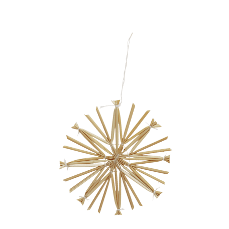 Straw star decoration (8cm)