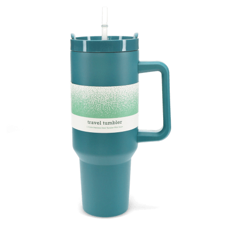 Travel tumbler with handle (1.2Ltr) - Petrol blue