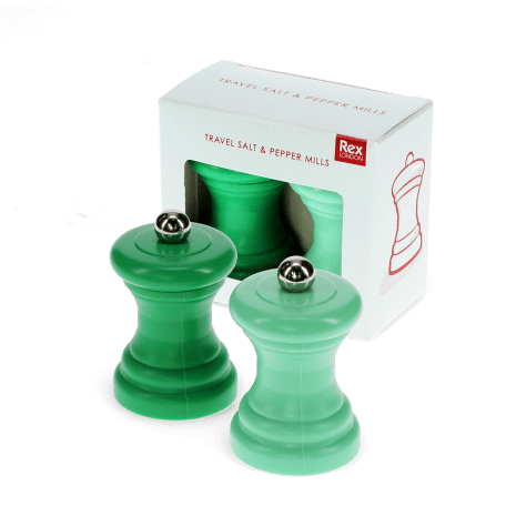 Travel salt & pepper mill set - Green