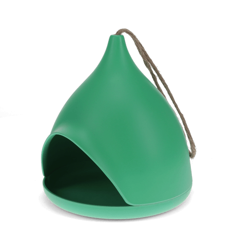 Bamboo fibre bird feeder - Green