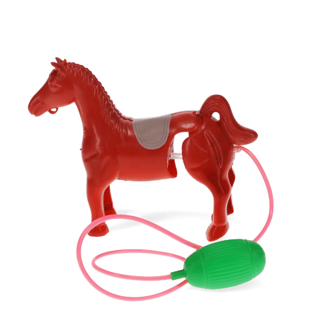 Air-powered trotting horse