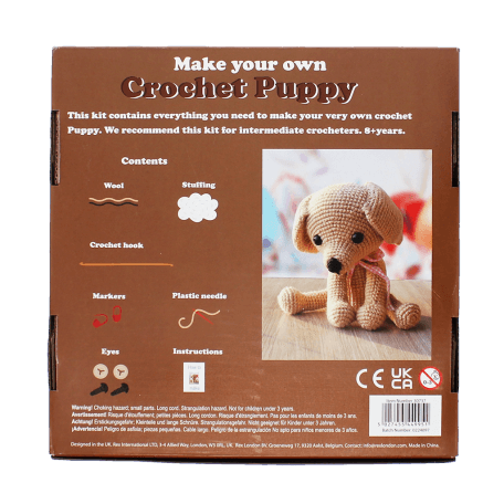 Make your own crochet animal kit - Puppy