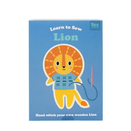 Learn to sew wooden hand-stitch set - Lion