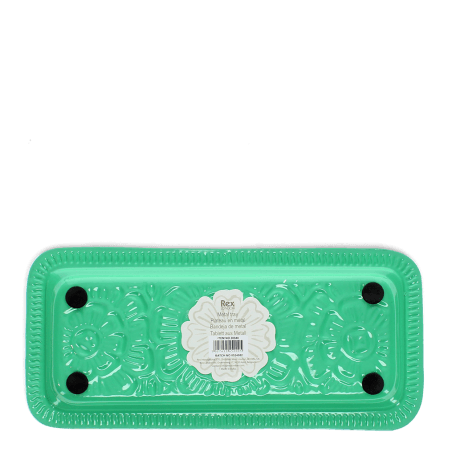 Enamel trinket tray - Green