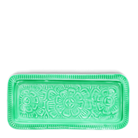 Enamel trinket tray - Green