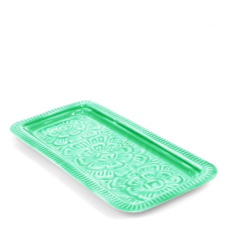 Enamel trinket tray - Green