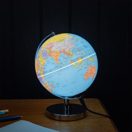 USB world globe light (14.2cm) - Classic