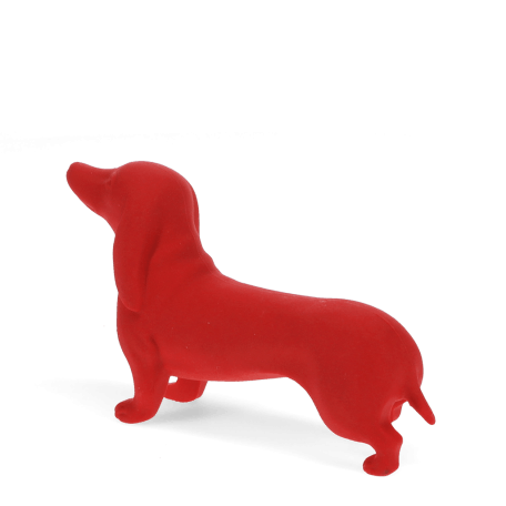 Giant sausage dog eraser red