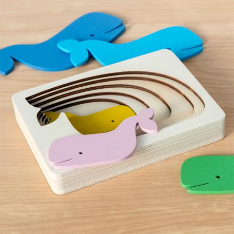 whale wooden puzzle 