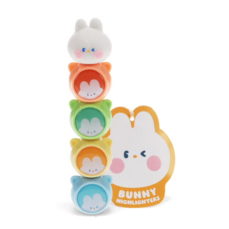 bunny highlighters set