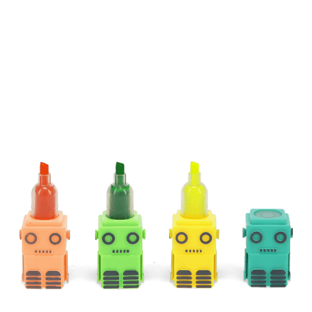 Stackable highlighters set - Robot