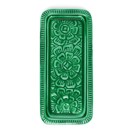 Enamel trinket tray - Dark green