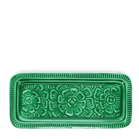 Enamel trinket tray - Dark green