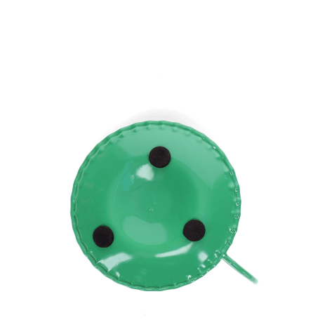 Enamel chamberstick candle holder - Dark green