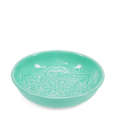 Enamel trinket dish - Aqua